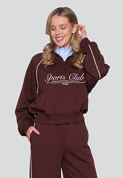 Свитшот «Sports club» Mocha Mousse