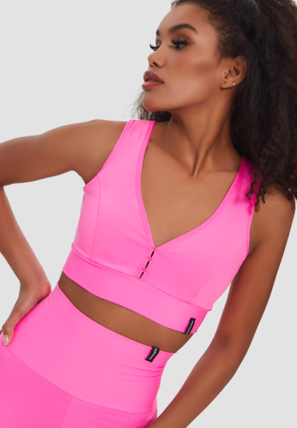 Топ Classic Cropped Total Pink Fluo