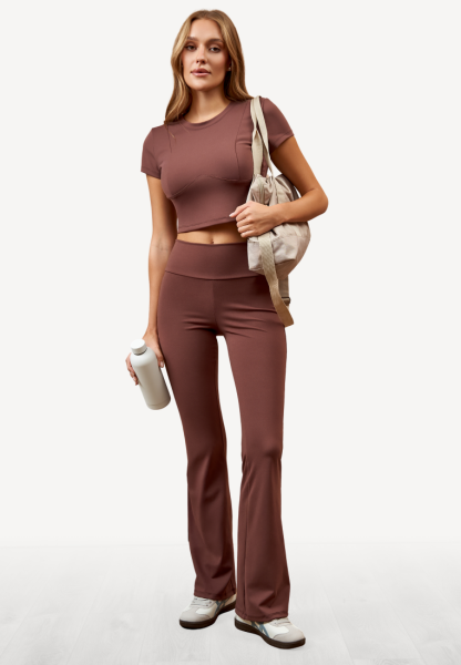 Леггинсы Play Yoga mocha mousse