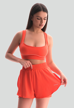 Двойные шорты Pulse Burnt Orange