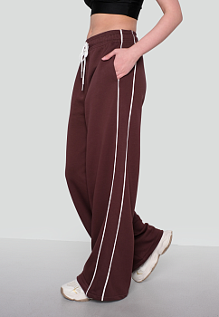 Брюки из футера «Sports club» Mocha Mousse