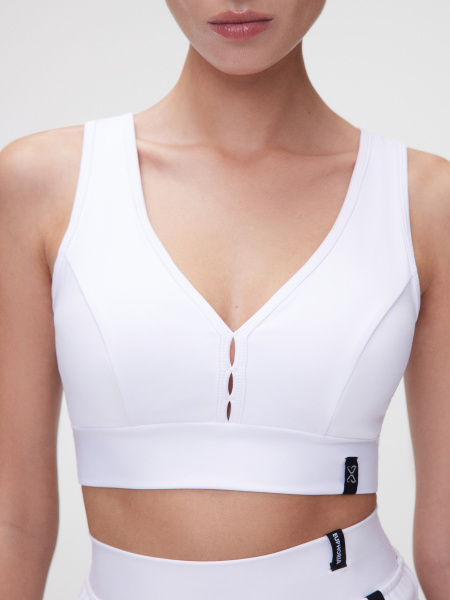 Топ Classic Cropped Total White