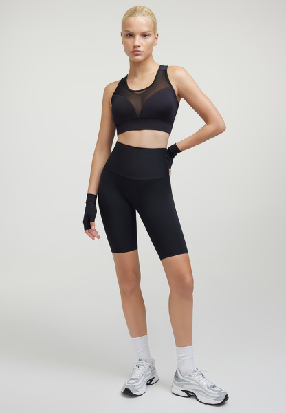 Топ Fitness mesh Black