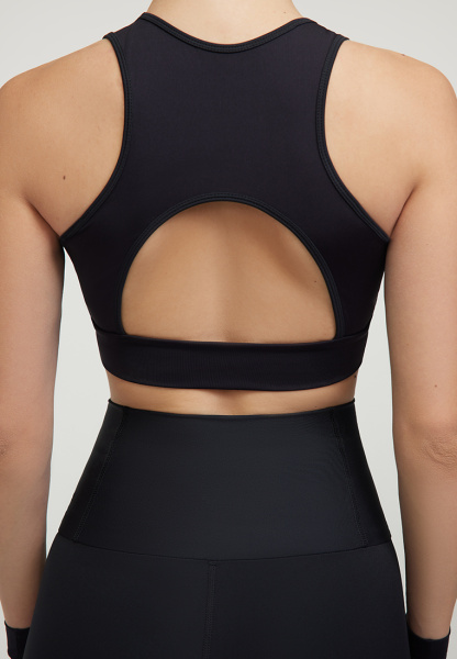 Топ Fitness mesh Black
