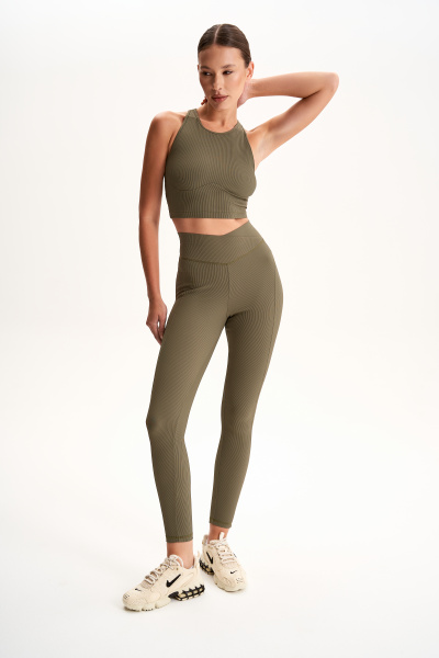 Леггинсы Rubber Navka*Euphoria dark green