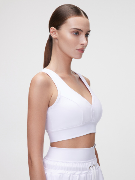 Топ Classic Cropped Total White