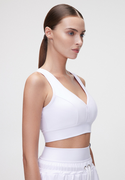 Топ Classic Cropped Total White