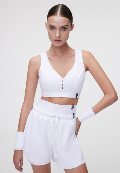 Топ Classic Cropped Total White