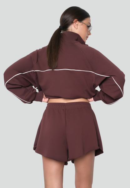 Костюм спортивный с шортами из футера