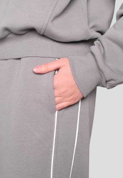 Брюки из футера «Sports club» Dark Grey