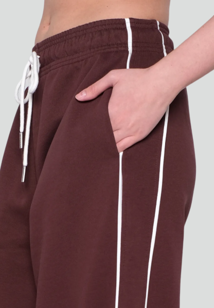 Брюки из футера «Sports club» Mocha Mousse